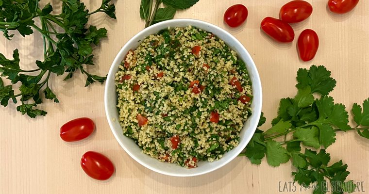 Moroccan Cilantro Tabbouleh with Couscous