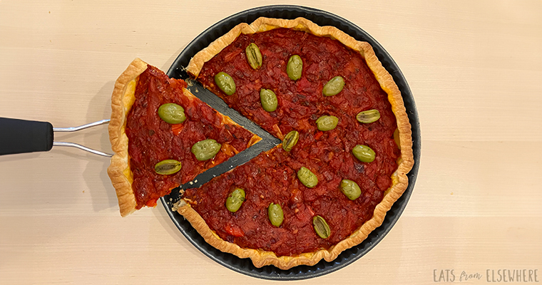 Roasted Red Pepper & Tomato Tart