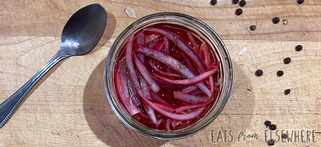 quick pickled red onions