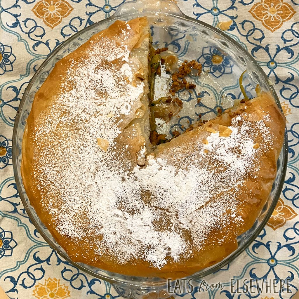 winter vegetable pastilla