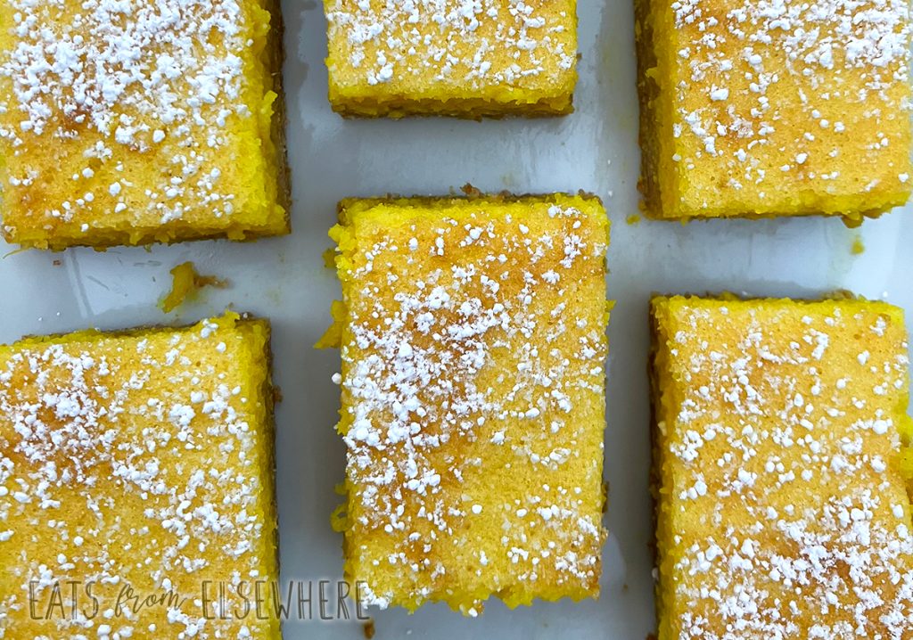 creamy lemon ginger bars