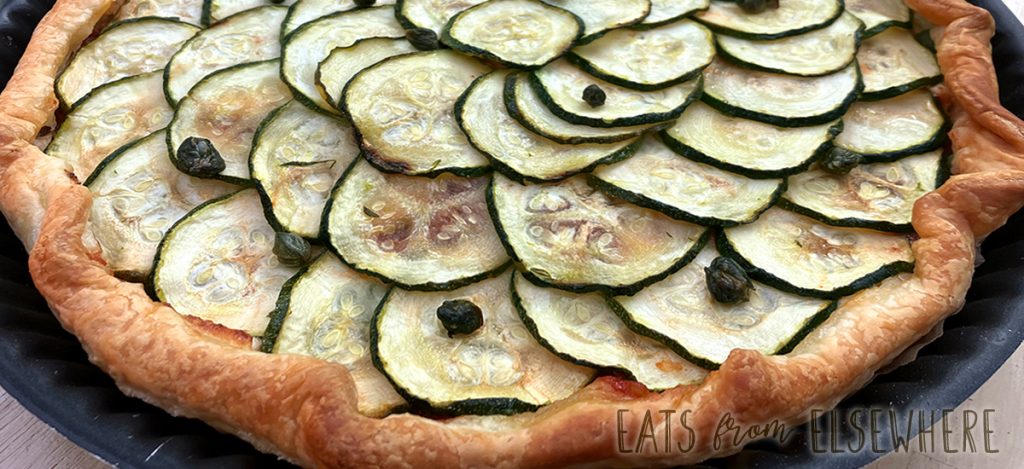 zucchini & ricotta tart