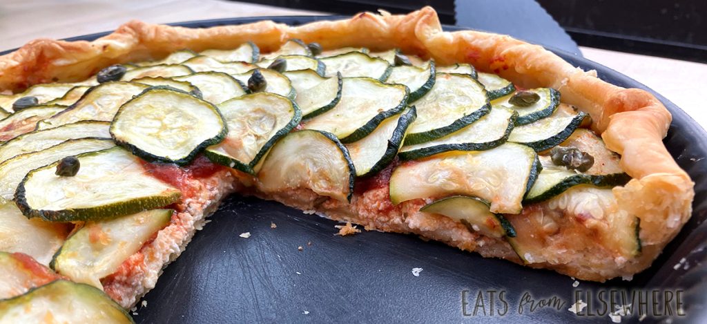 zucchini & ricotta tart