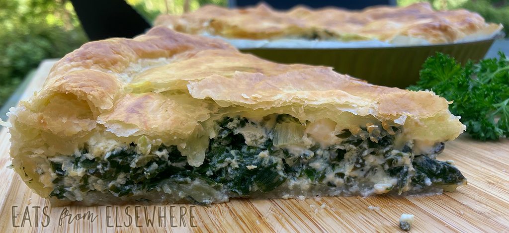 Chard and feta pie. Oh so cheesy!